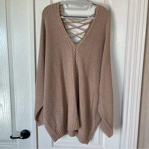 Women’s oversized knit sweater